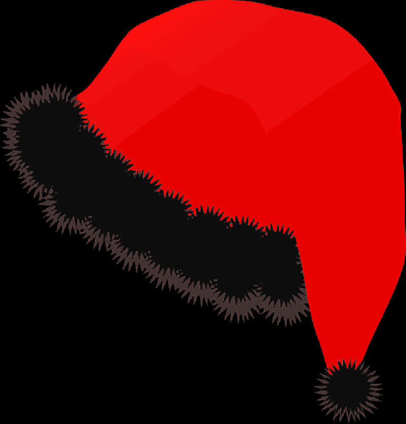Red Santa Hat Graphic PNG image