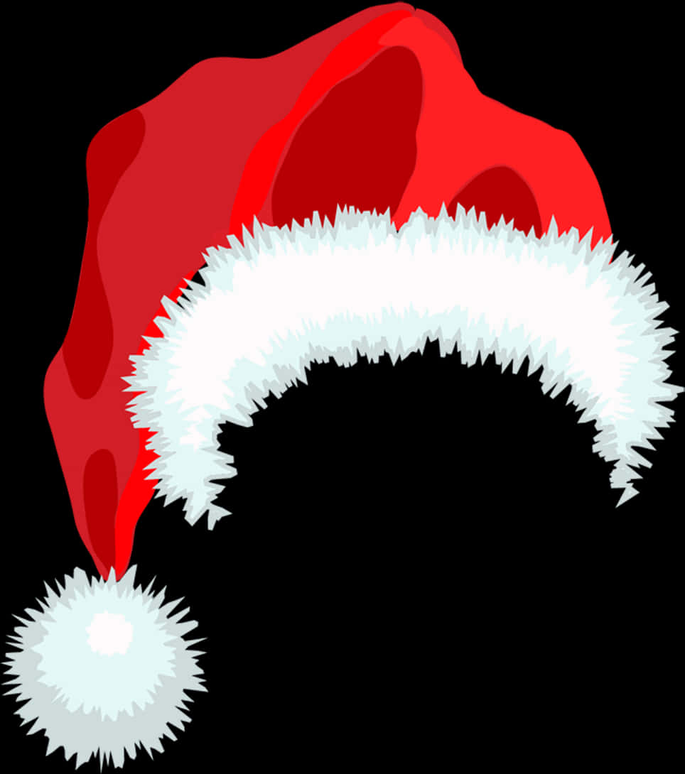 Red Santa Hat Illustration PNG image