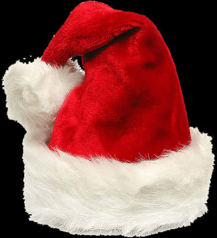 Red Santa Hat Plush Texture PNG image