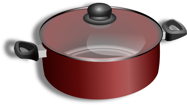 Red Saucepanwith Lid PNG image