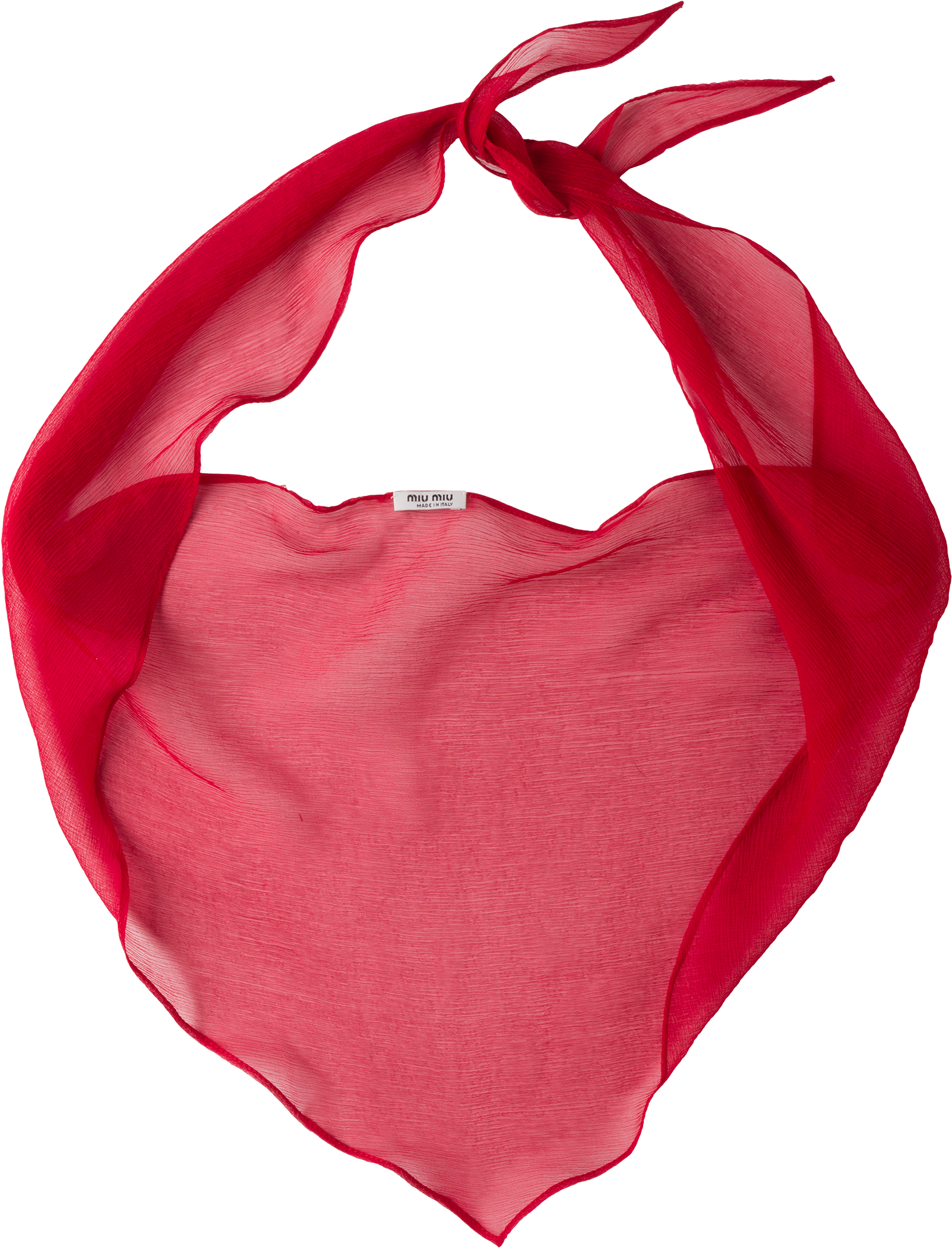 Red Scarf Knotted Transparent Background PNG image