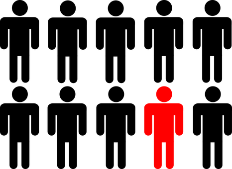 Red Silhouette Man Black Background PNG image