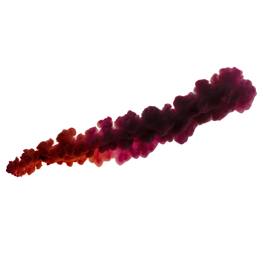 Red Smoke Trail Png 77 PNG image