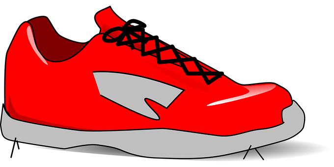 Red Sneaker Illustration PNG image