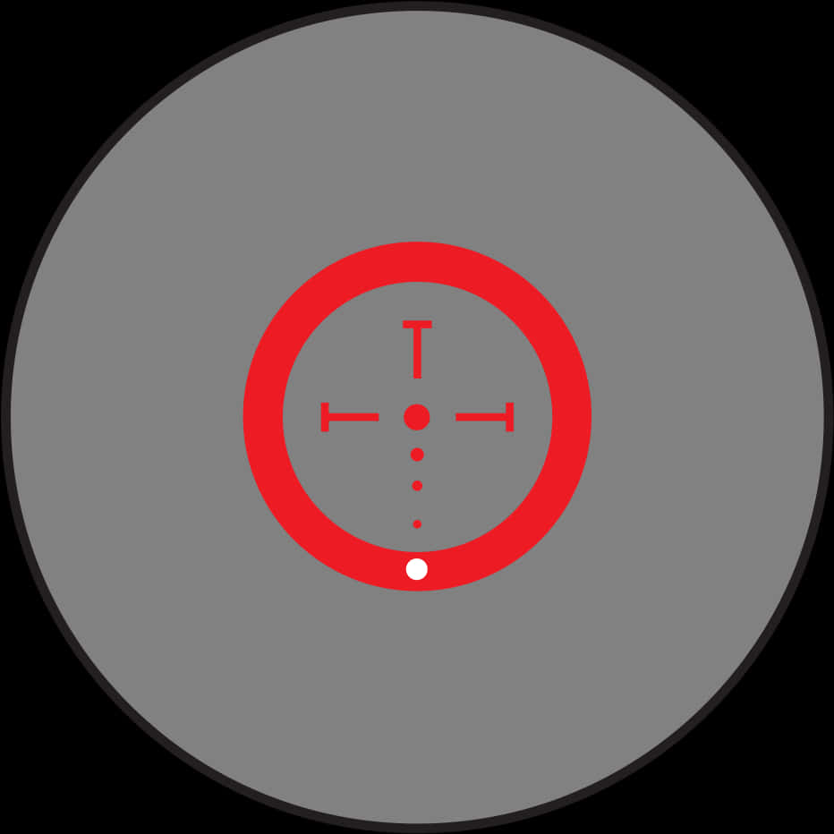 Red Sniper Scope Crosshair PNG image