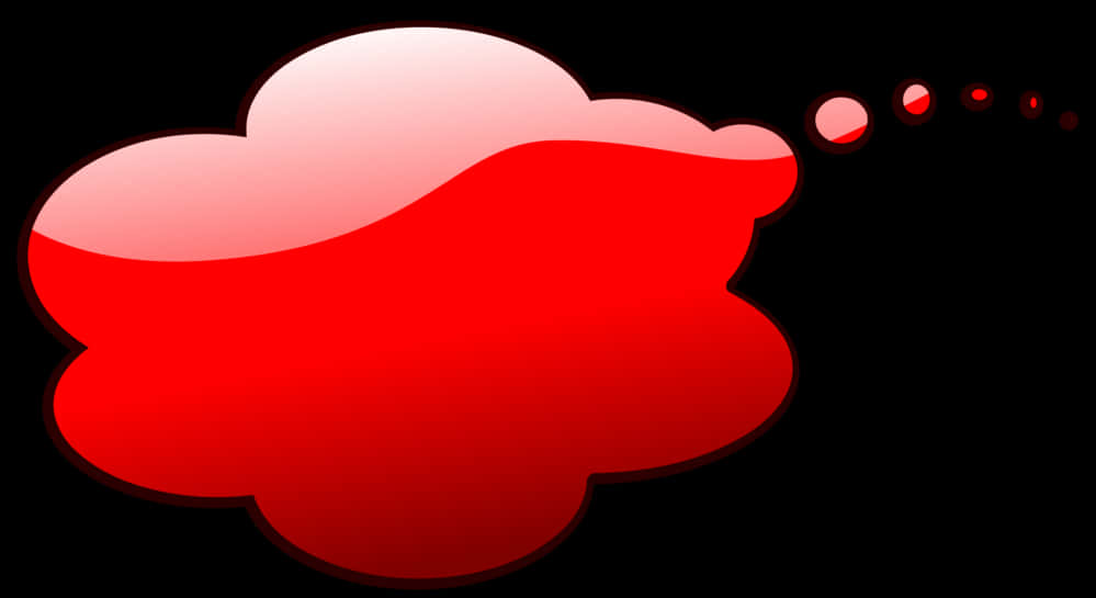 Red Speech Bubble Graphic PNG image