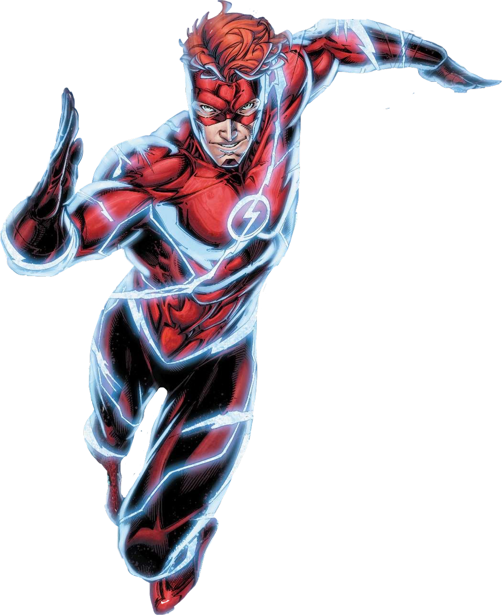 Red Speedster Hero Illustration PNG image