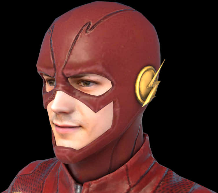 Red Speedster Hero Portrait PNG image