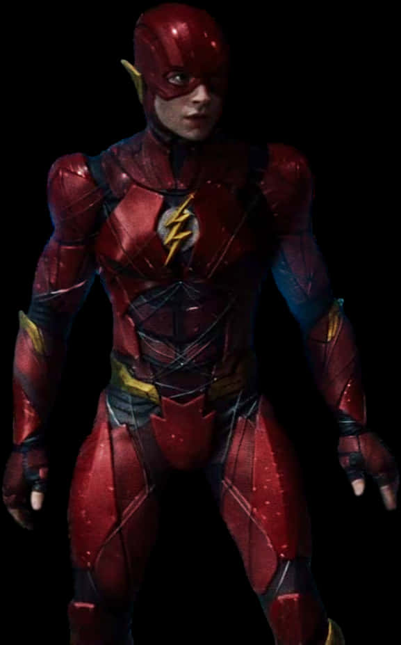 Red Speedster Superhero Costume PNG image