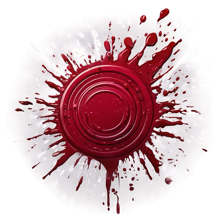 Red Splash Circle Png Pfo PNG image