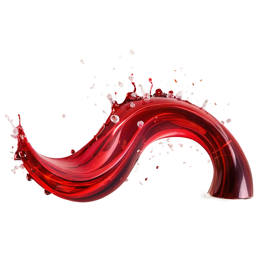 Red Splash Wave Png 06202024 PNG image