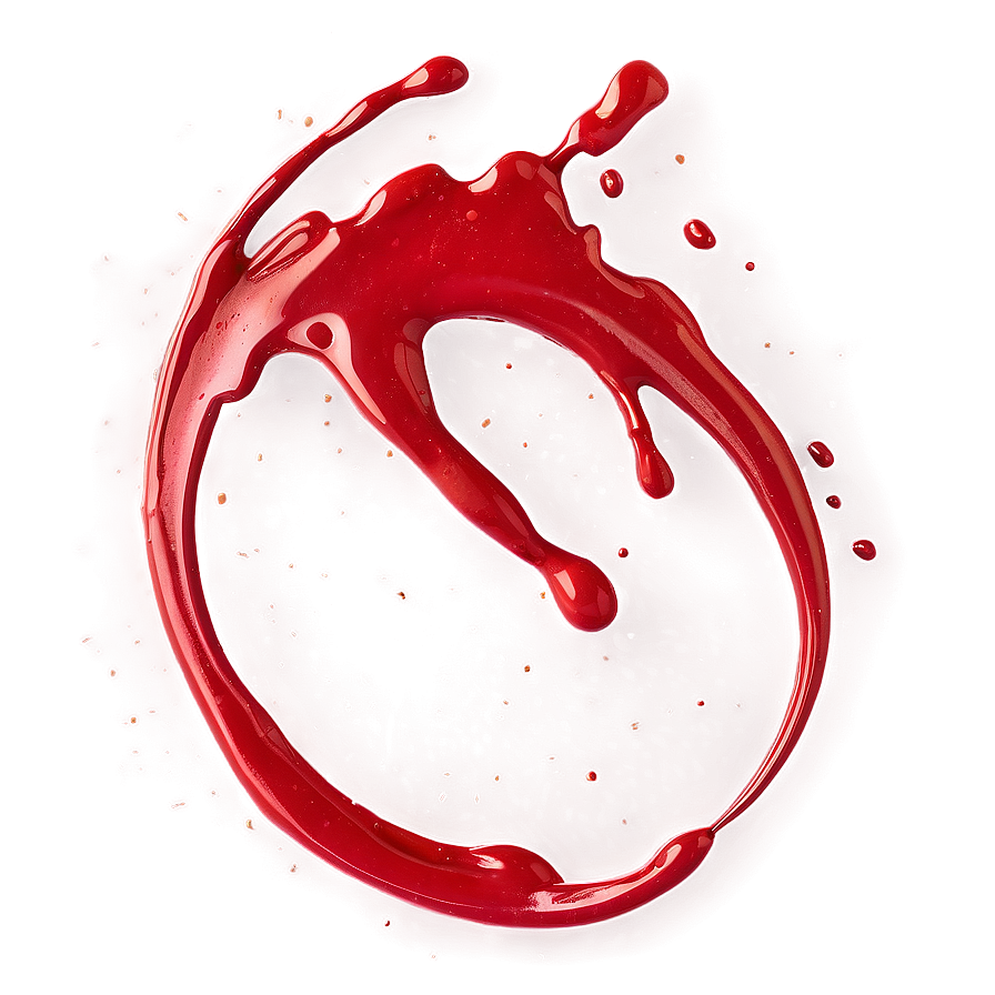 Red Splatter Splash Isolated Png 06132024 PNG image