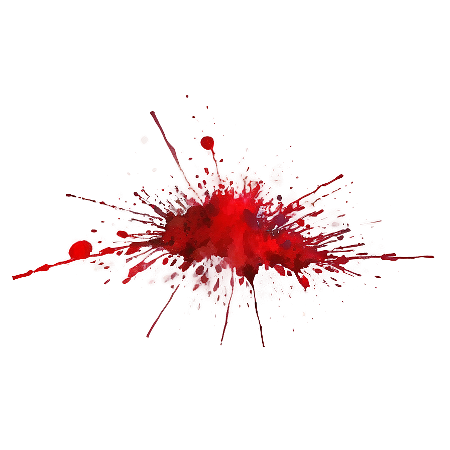 Red Splatter Watercolor Effect Png Fvi93 PNG image