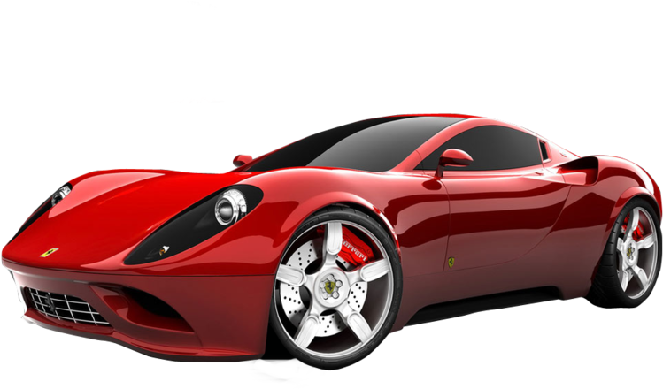 Red Sports Car Profile View PNG image