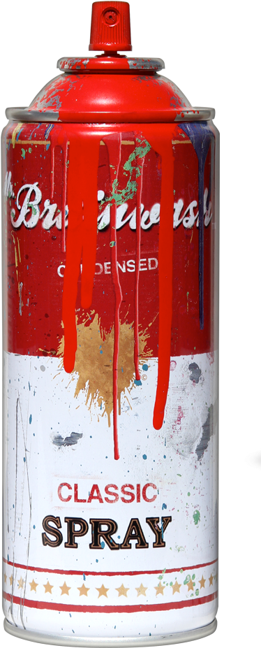 Red Spray Paint Can Dripping PNG image