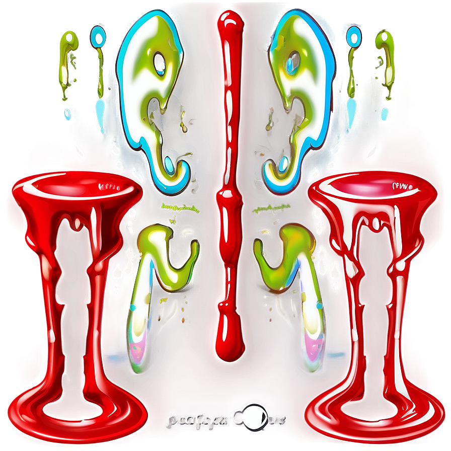 Red Spray Paint Drip Png 45 PNG image