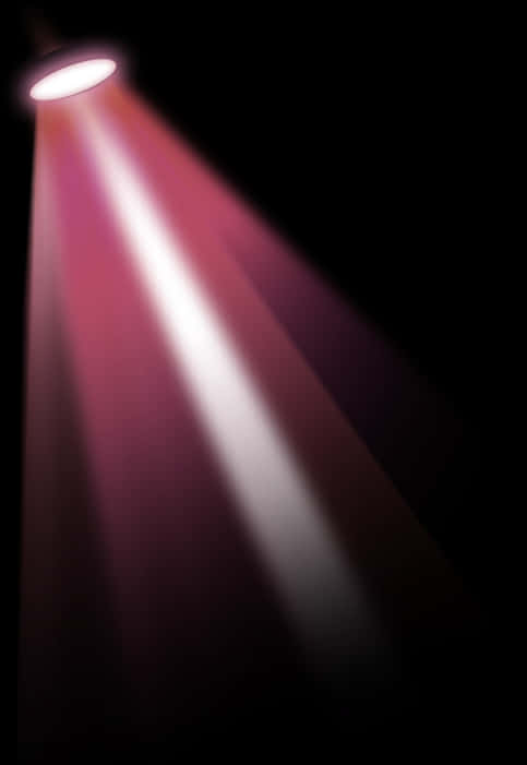 Red Stage Spotlight Beam PNG image