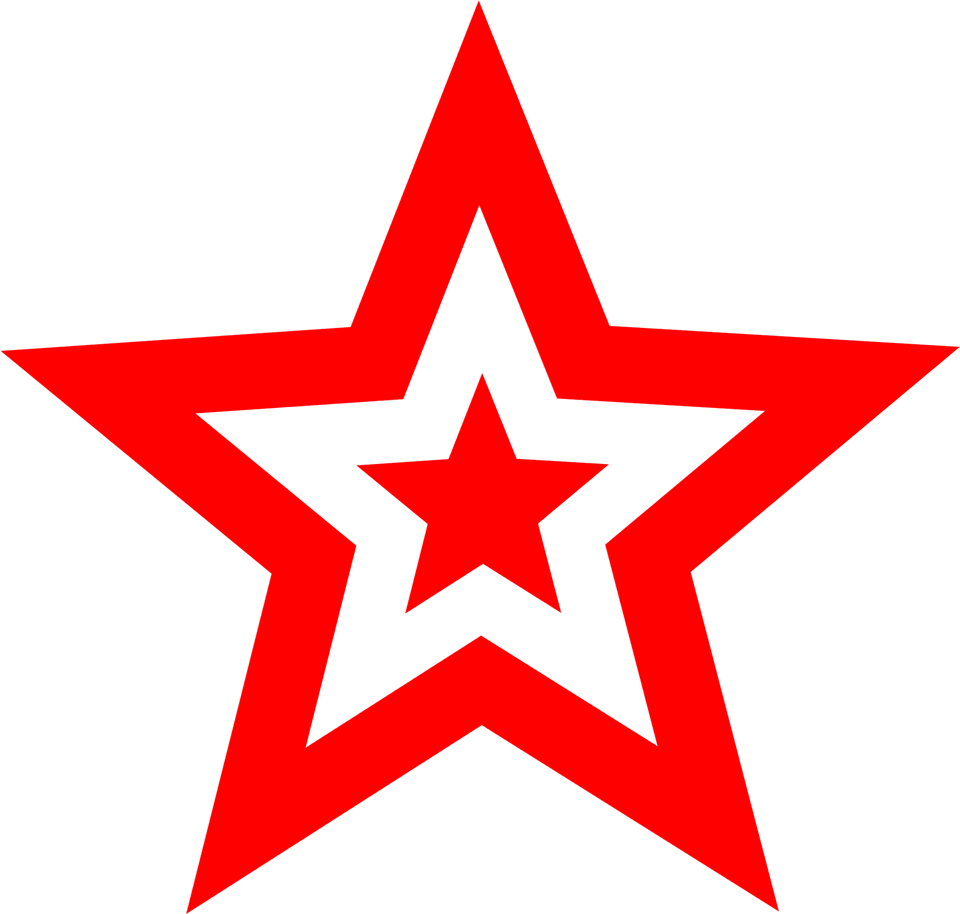 Red Star Graphic Design PNG image