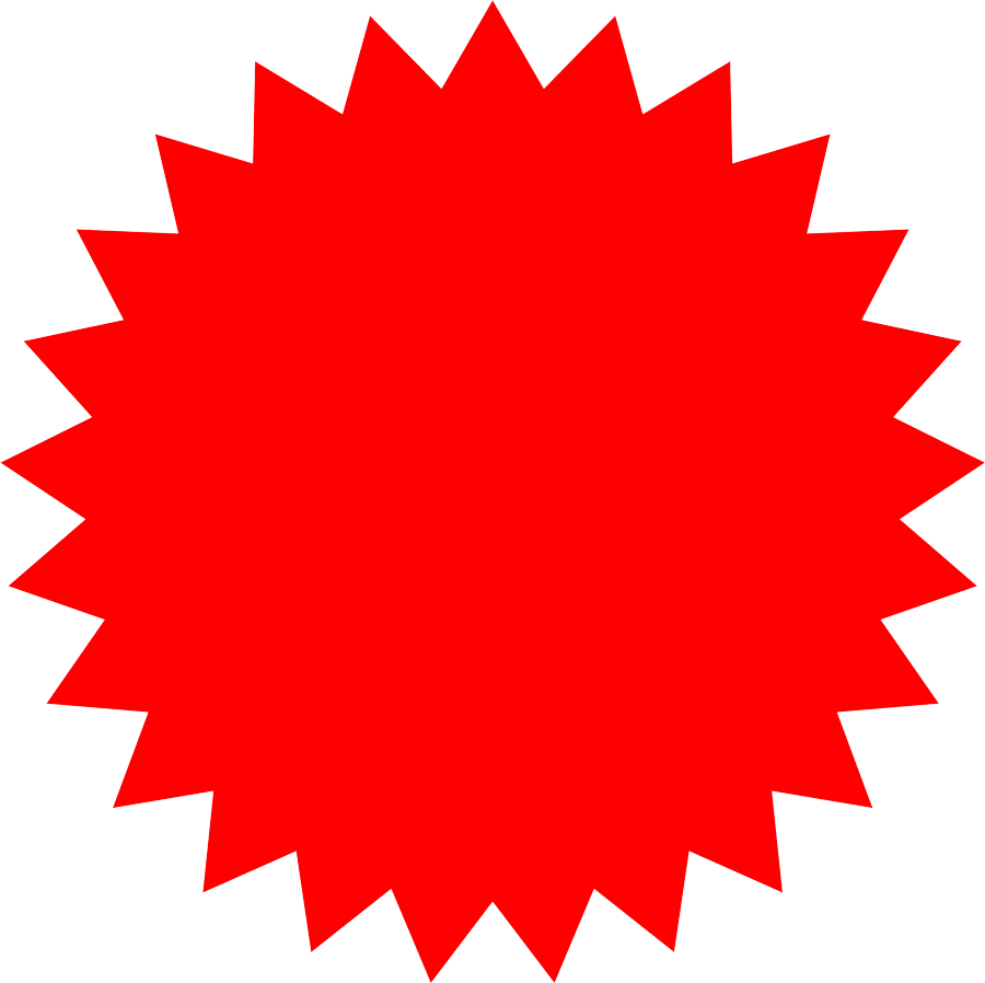 Red Starburst Background PNG image