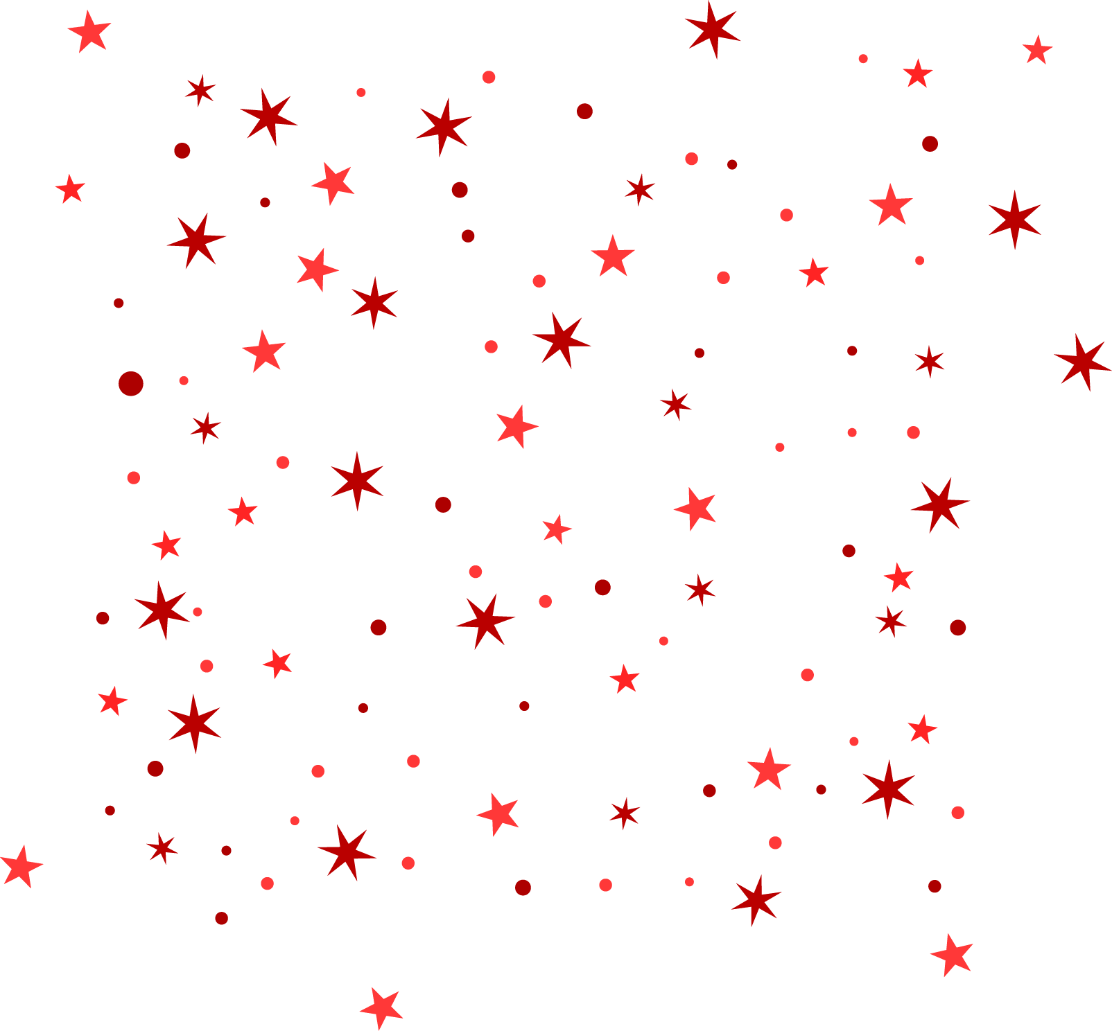 Red Stars Patternon Blue Background PNG image