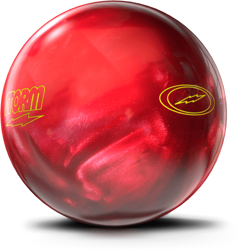 Red Storm Bowling Ball PNG image