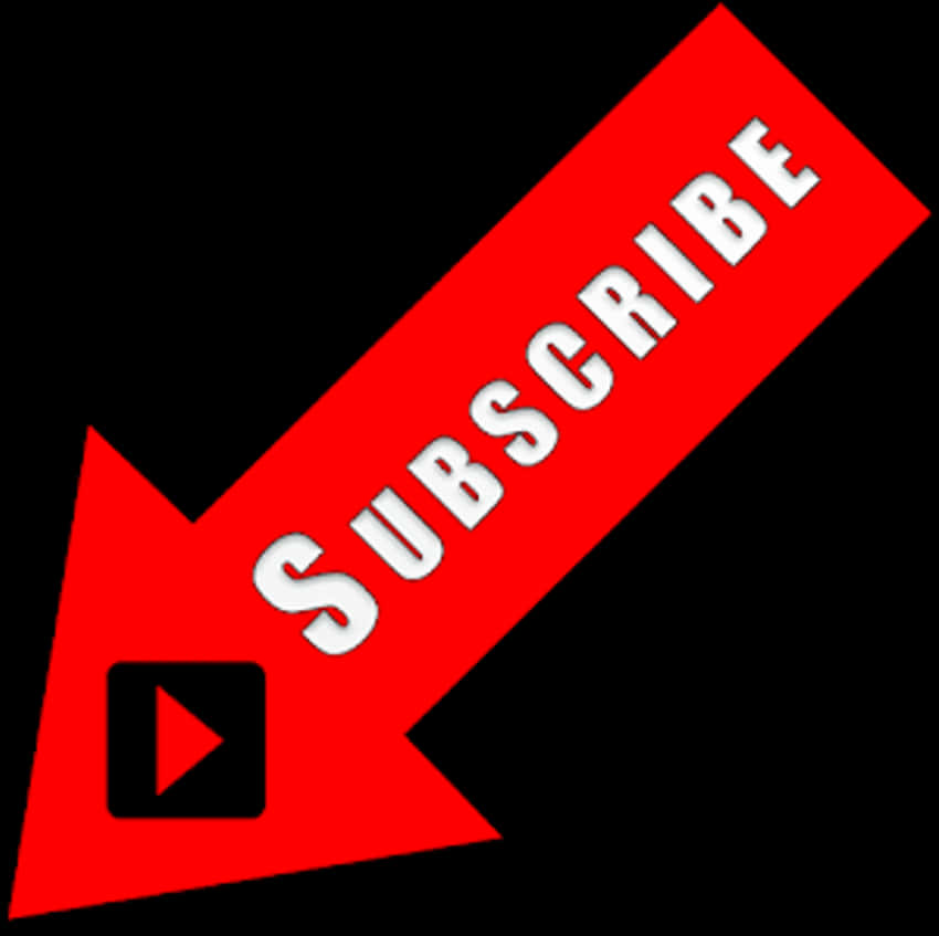 Red Subscribe Button Graphic PNG image