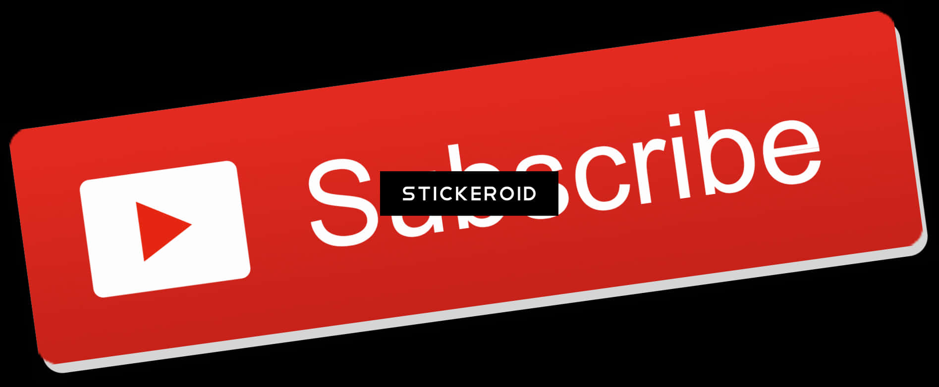 Red Subscribe Button Graphic PNG image