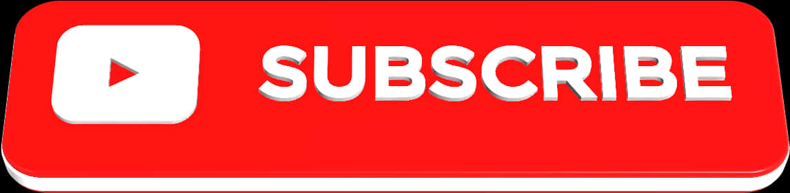 Red Subscribe Button PNG image