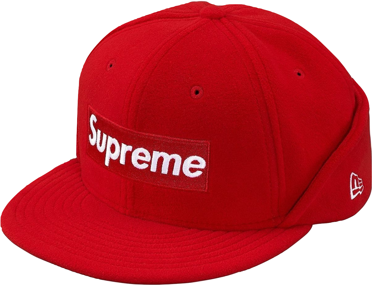 Red Supreme Baseball Cap PNG image