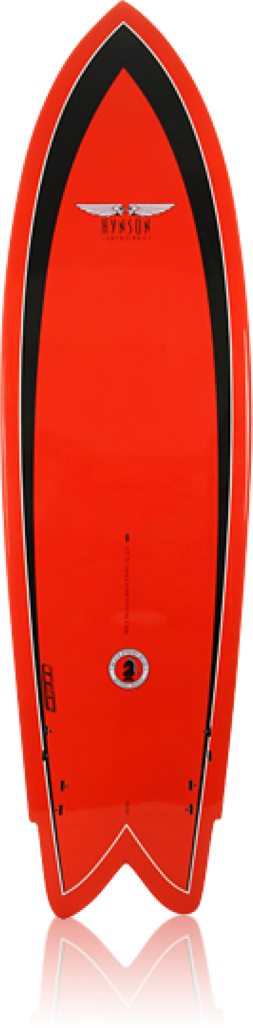 Red Surfboard Standing Vertical PNG image