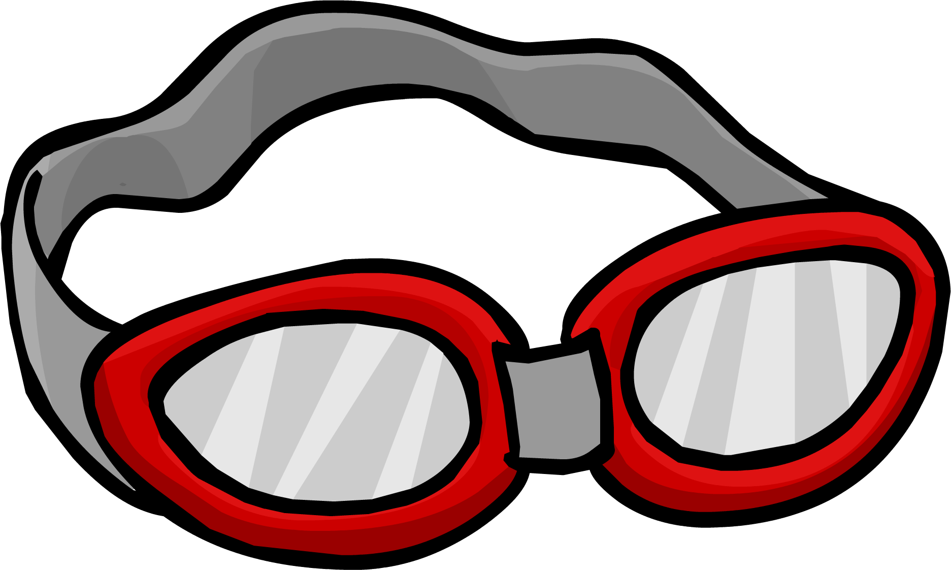 Red Swimming Goggles Illustration PNG image