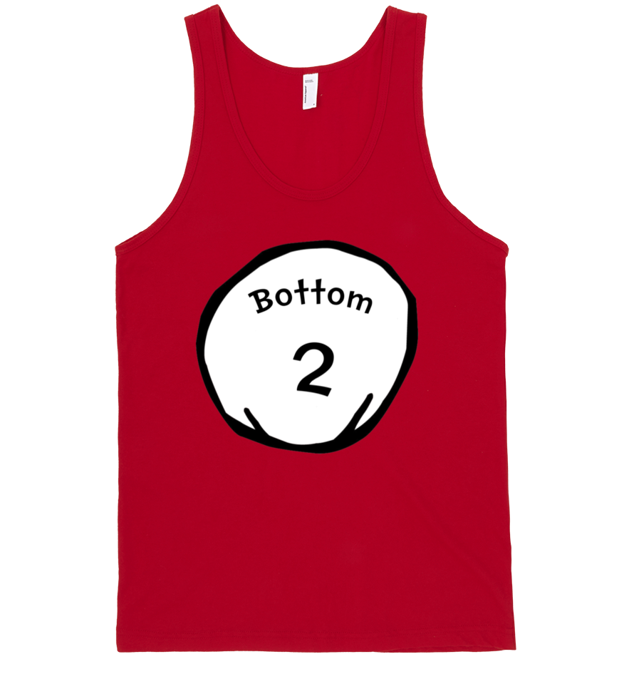 Red Tank Top Bottom2 Design PNG image