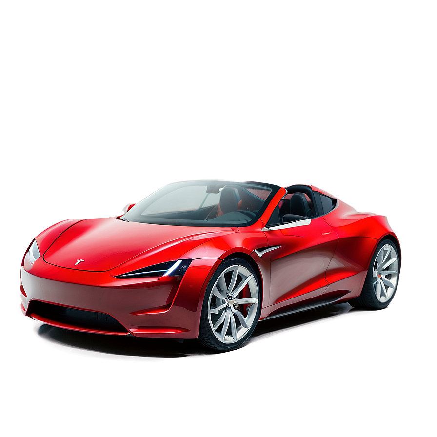 Red Tesla Roadster 2022 Model Png Mdy PNG image