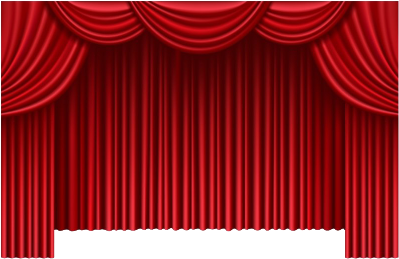 Red Theater Curtain Background PNG image