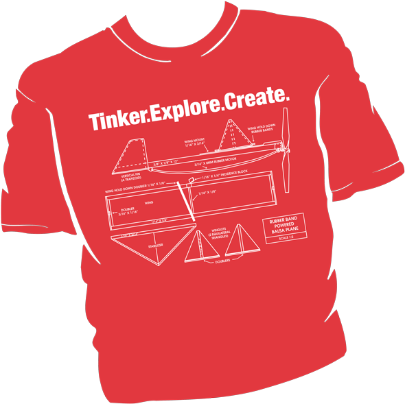 Red Tinker Explore Create Tshirt Design PNG image