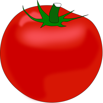 Red Tomato Illustration PNG image