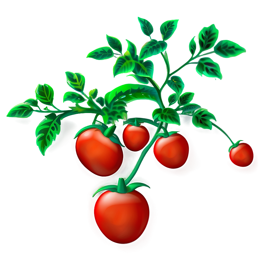 Red Tomato Plant Png 06212024 PNG image