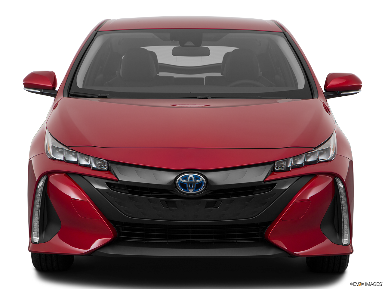 Red Toyota Sedan Front View PNG image