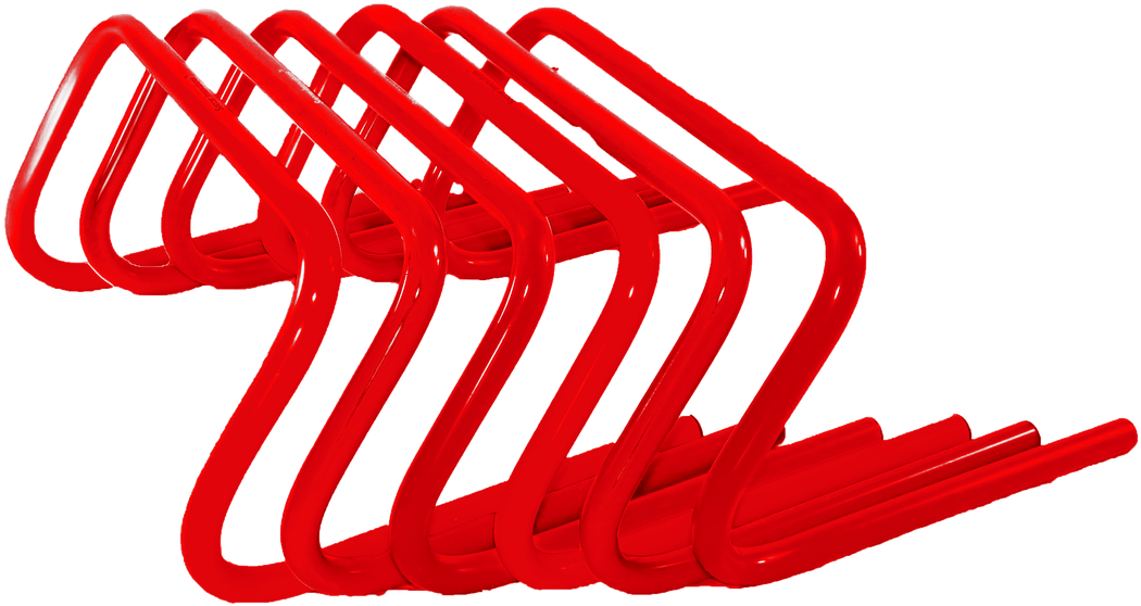 Red Track Hurdles Stacked PNG image