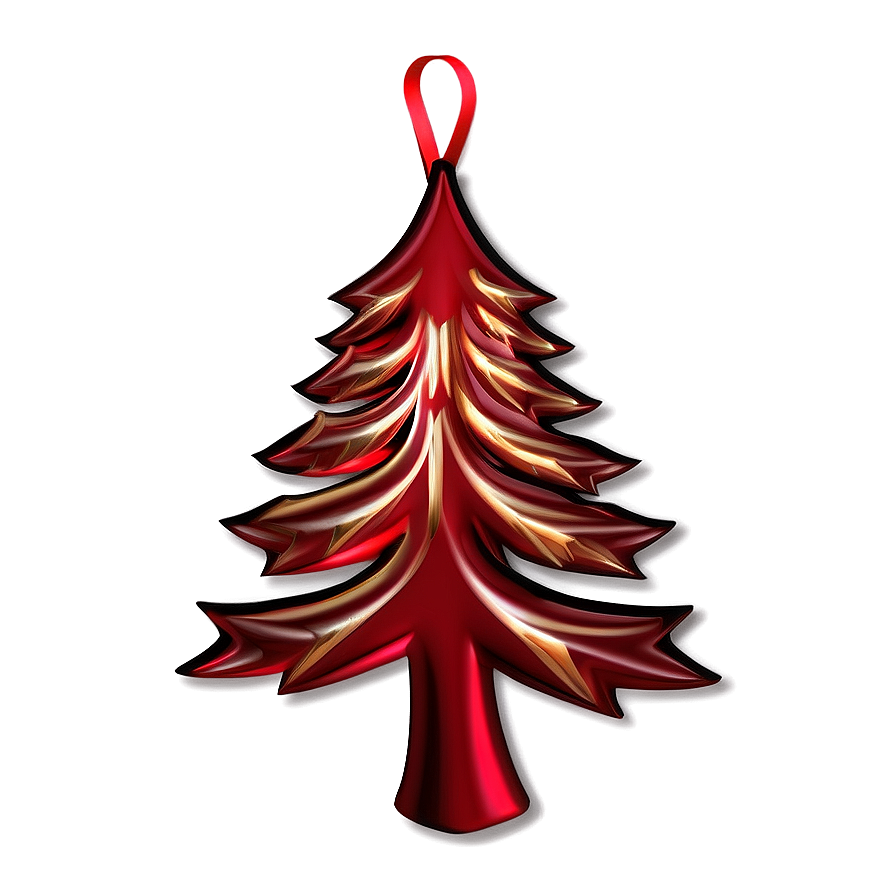 Red Tree Ornament Png 9 PNG image