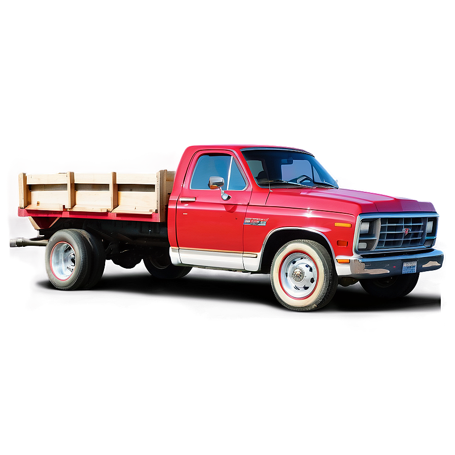 Red Truck In Field Png 06282024 PNG image