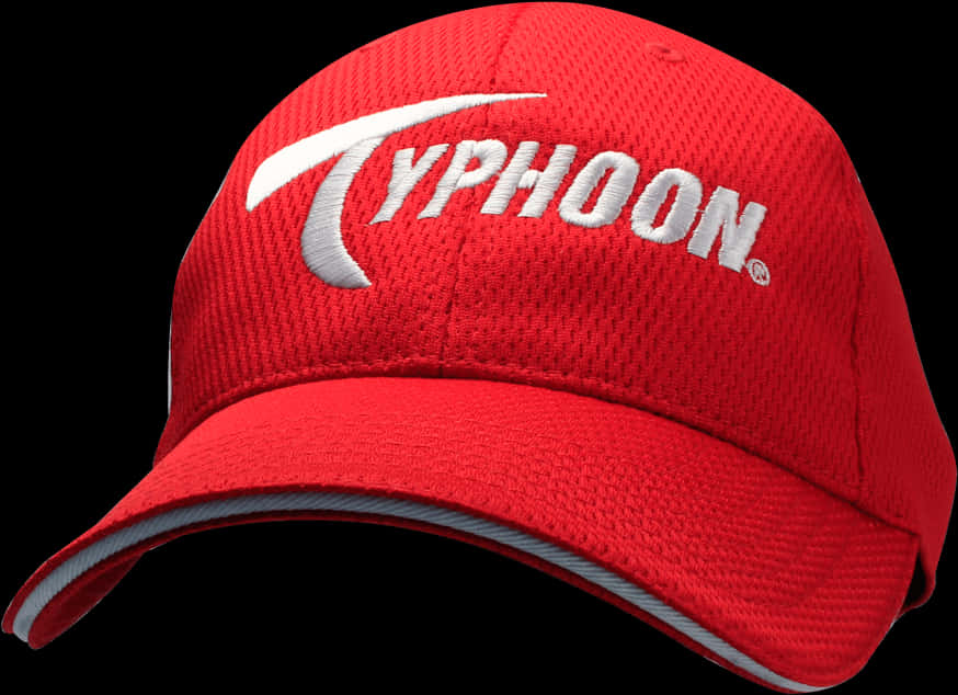 Red Typhoon Baseball Cap PNG image