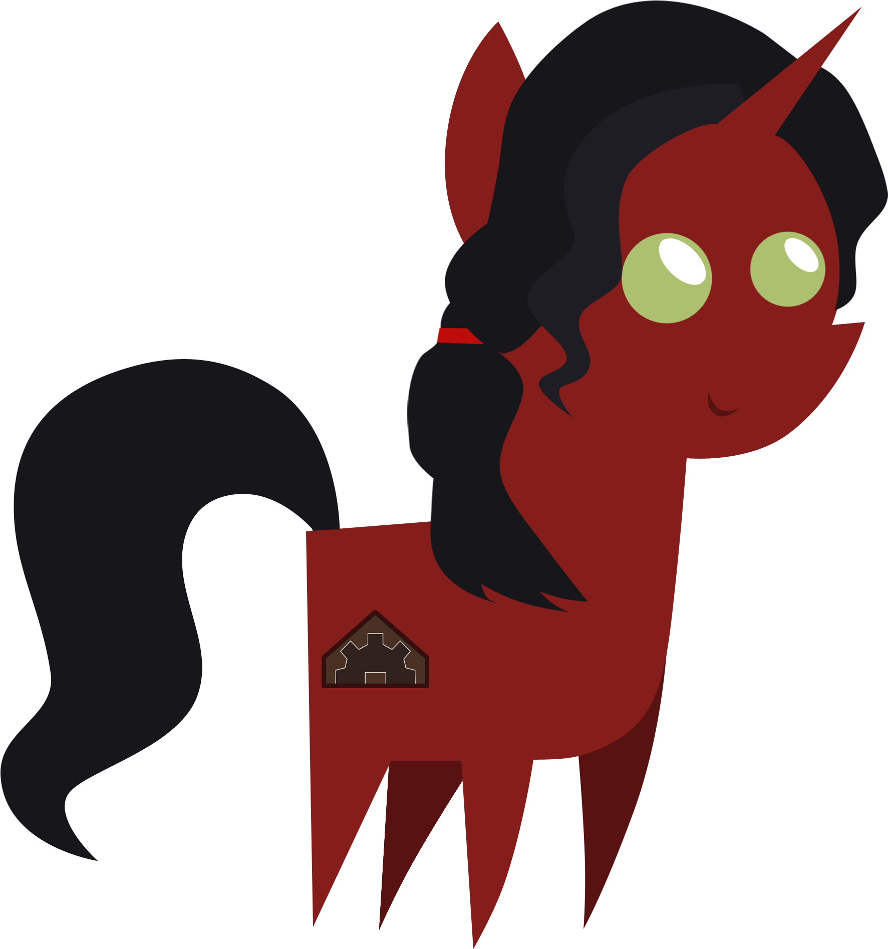 Red Unicorn Avatar PNG image