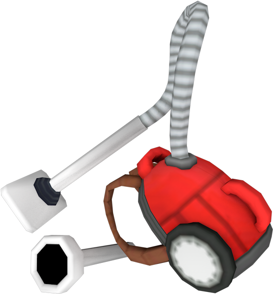 Red Vacuum Cleaner3 D Model PNG image