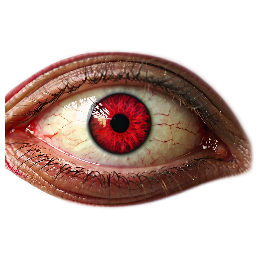 Red Veined Eyes Png 7 PNG image