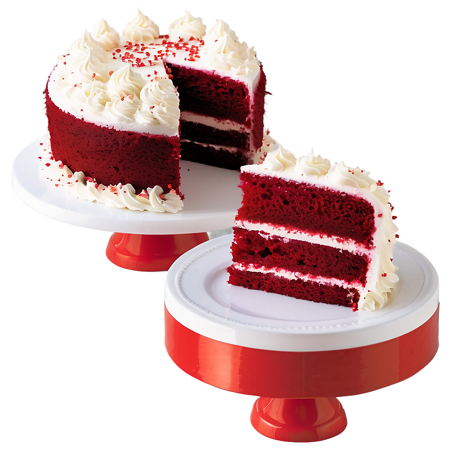 Red Velvet Cake For Valentine's Day Png Ybg PNG image