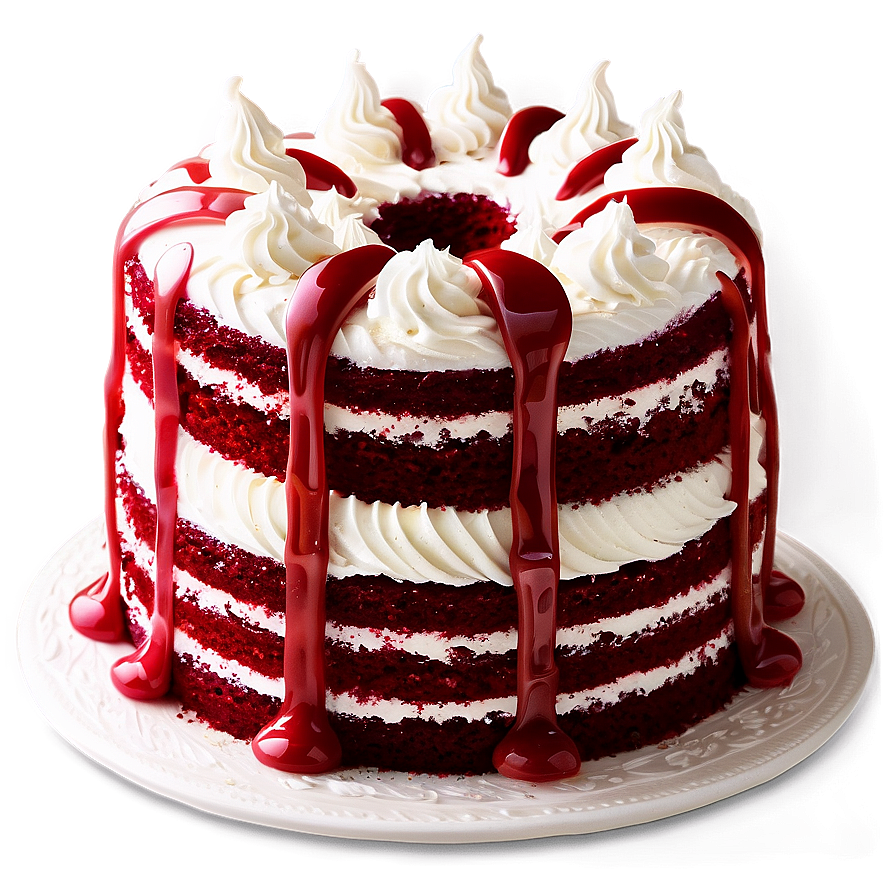 Red Velvet Cake Recipe Png Ele8 PNG image