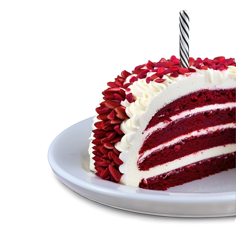 Red Velvet Cake Slice Png For PNG image