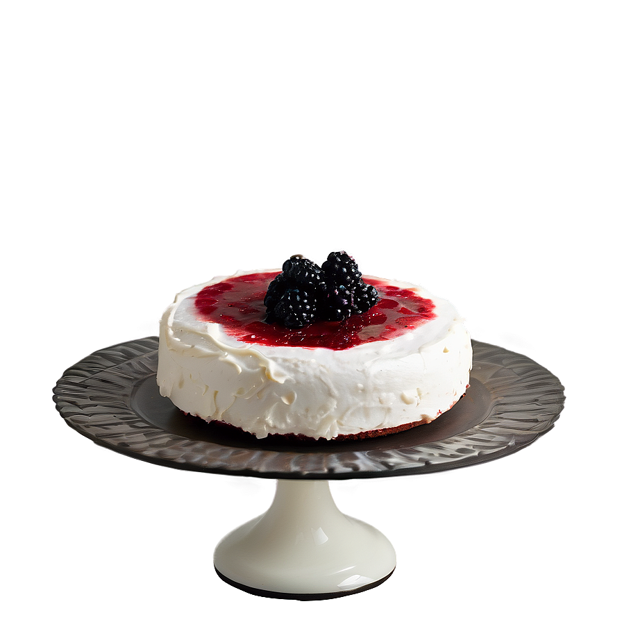 Red Velvet Cake With Blackberry Compote Png 8 PNG image