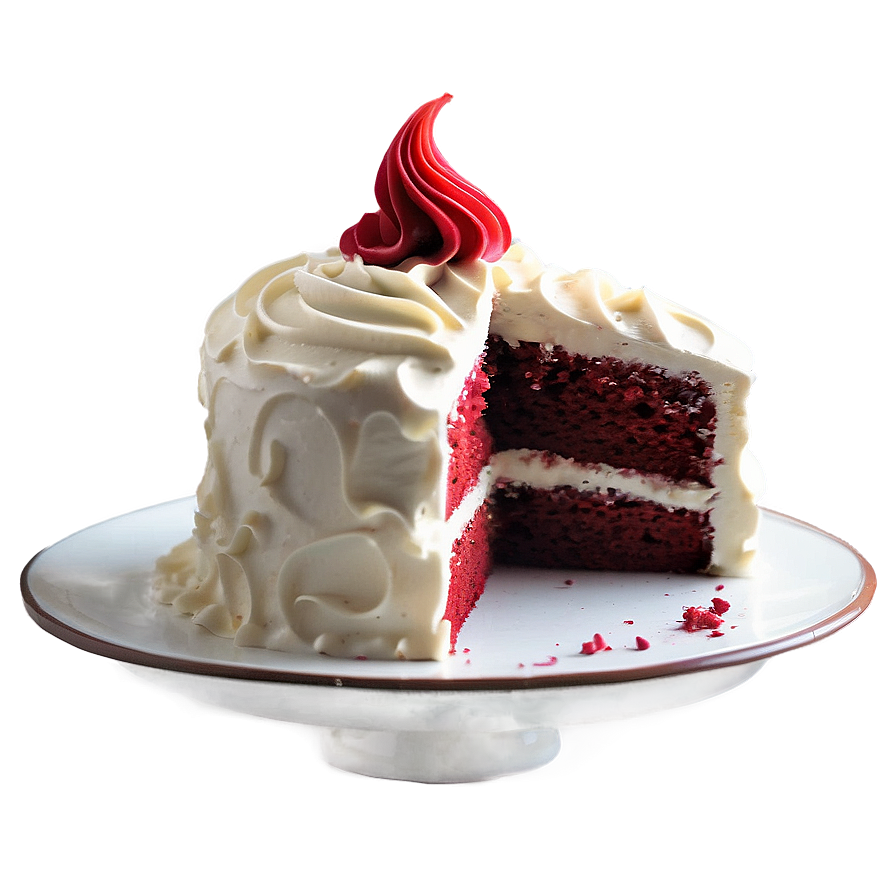 Red Velvet Cake With Nutella Frosting Png Dhy83 PNG image